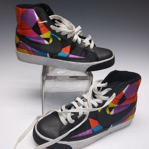 NIKE Blazer Geometric Multicolor Sneakers Size 8.5